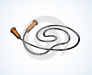 Vector illustration. Skipping rope