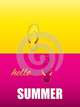 Vector illustration of slippers