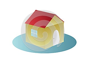 Vector illustration of small house