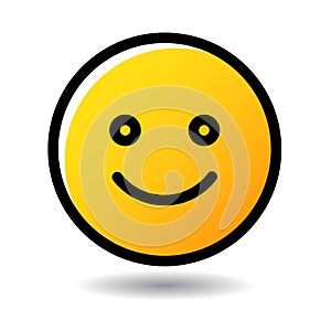 Smile face emoticon emoji icon