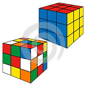 Vector Illustration Rubics cube photo