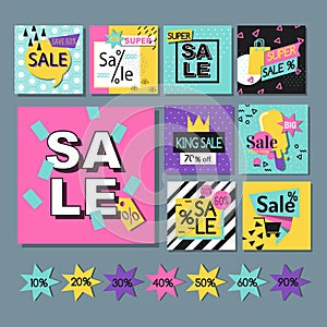 Vector illustration special offer big sale flayer card template special spring discount promotion poster.