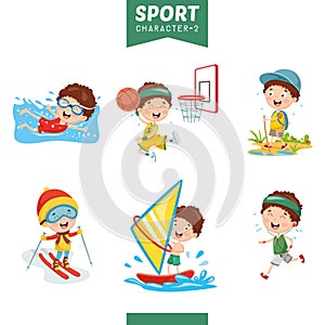 Vector Illustration Of Sport Character