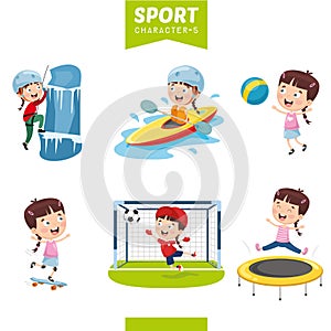 Vector Illustration Of Sport Character