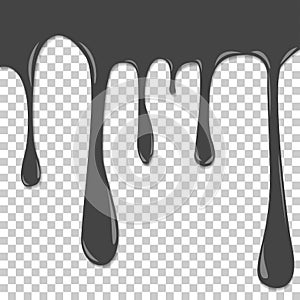 Vector illustration of a stain of paint. The dripping liquid. Pa