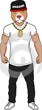 Vector - Illustration of dogman