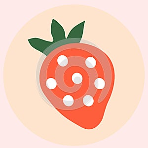 Vector illustration strawberry icon