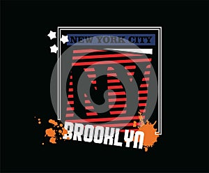 Vector illustration on the theme of bronx in newyork. background
