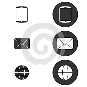 Vector illustration on the theme communication