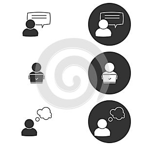 Vector illustration on the theme social