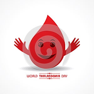 Vector illustration on the theme of world Thalassemia day - 8th May