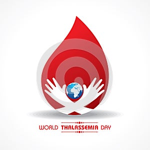 Vector illustration on the theme of world Thalassemia day - 8th May