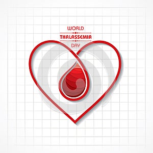 Vector illustration on the theme of world Thalassemia day - 8th May