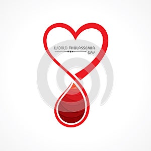 Vector illustration on the theme of world Thalassemia day - 8th May