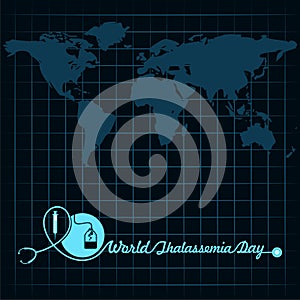 Vector illustration on the theme of world Thalassemia day - 8th May