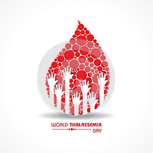 Vector illustration on the theme of world Thalassemia day - 8th May