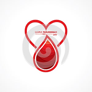 Vector illustration on the theme of world Thalassemia day - 8th May