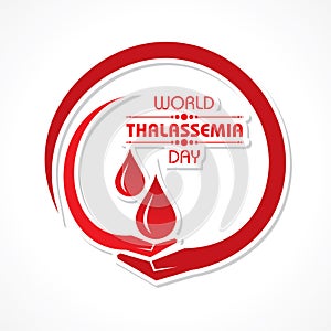 Vector illustration on the theme of world Thalassemia day - 8th May