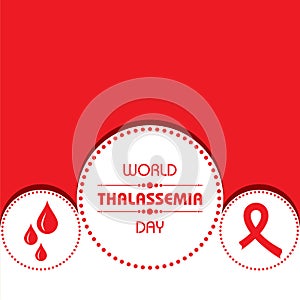 Vector illustration on the theme of world Thalassemia day - 8th May