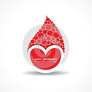 Vector illustration on the theme of world Thalassemia day - 8th May