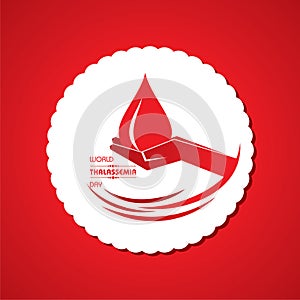 Vector illustration on the theme of world Thalassemia day - 8th May