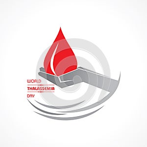 Vector illustration on the theme of world Thalassemia day - 8th May