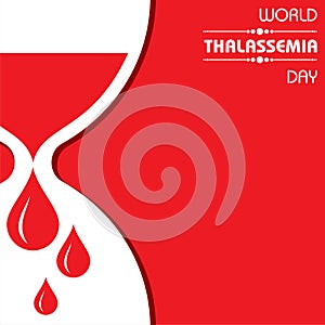 Vector illustration on the theme of world Thalassemia day - 8th May