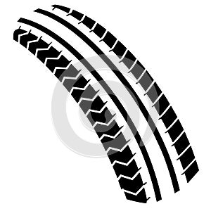 Tire Tread Pattern Vector Illustration