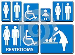 Vector illustration toilette sign