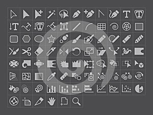 Vector Illustration Tool Icons photo