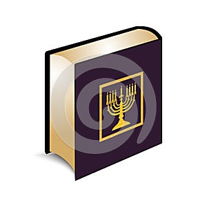 Vector illustration of the Torah book