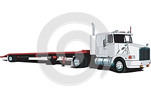 Tractor Trailer Vector Illustration