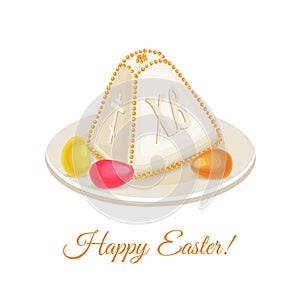 Cottage cheese dessert for Orthodox Easter