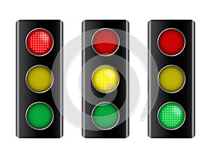 Vector illustration of traffic sign signal