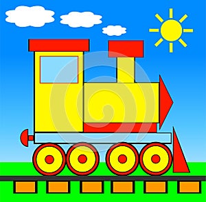 Vector illustration of TRAIN