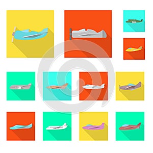 Vector illustration of travel and airways sign. Set of travel and navigation vector icon for stock. photo