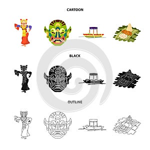 Vector illustration of and travel symbol. Set of and traditional vector icon for stock.