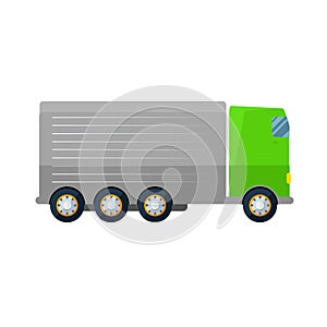 Vector illustration of a truck transportation