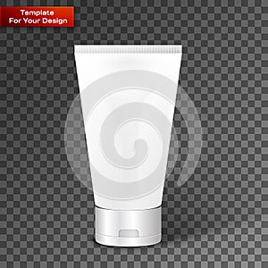 Vector Illustration of Tube for Cosmetic