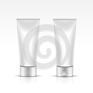 Vector Illustration of Tube for Cosmetic Package