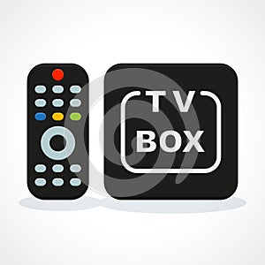 Vector illustration of tv box