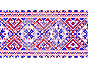Vector illustration of ukrainian folk seamless pat