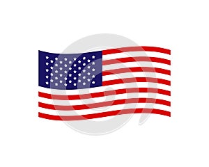 Vector illustration of the USA flag. EPS 10