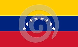 Vector illustration of Venezuela flag