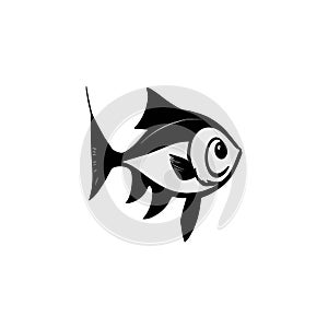 vector illustration of a very cute little fish