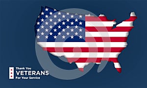 Vector illustration of Veterans Day