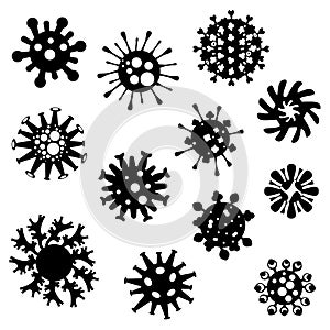 Vector illustration of Viruses photo