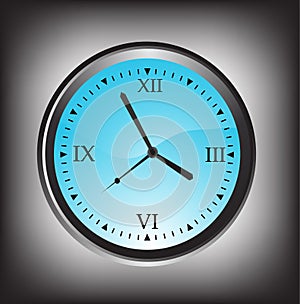 Vector illustration of wall clock