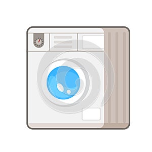 Vector illustration of washing machine