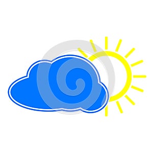 Vector illustration of a Weather logo.